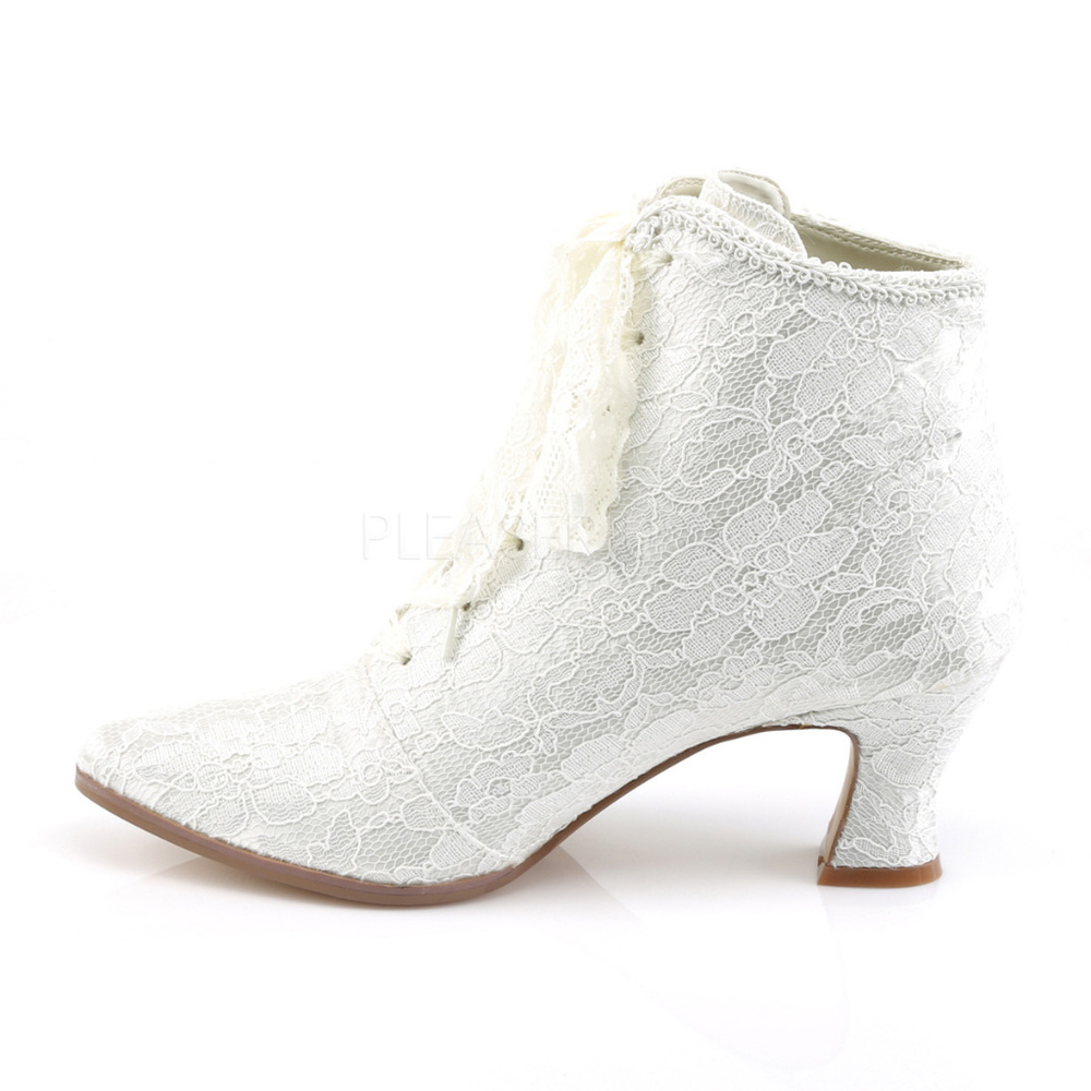 Whimsigoth Pointy Toe Lace Up High Heel Ankle Boots