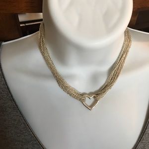 Authentic Tiffany & Co Mesh Heart Necklace