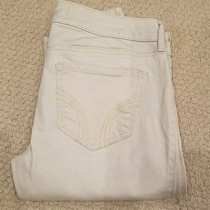 Hollister Gold Shimmer Skinny Jeans