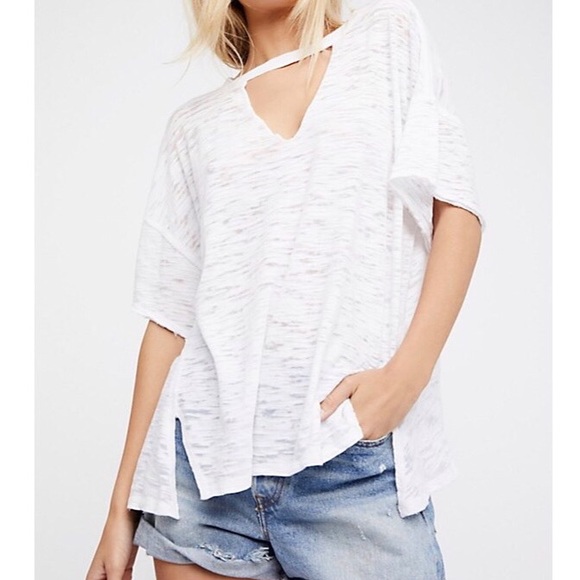 Free People Tops - Free People Jordan Tee White
