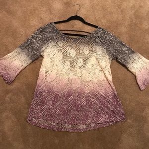 Gimmicks fashion ombré lace top