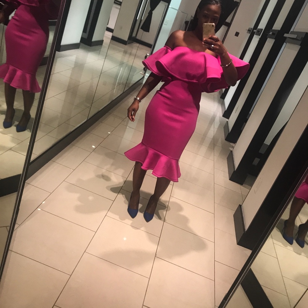 Off the shoulder dress