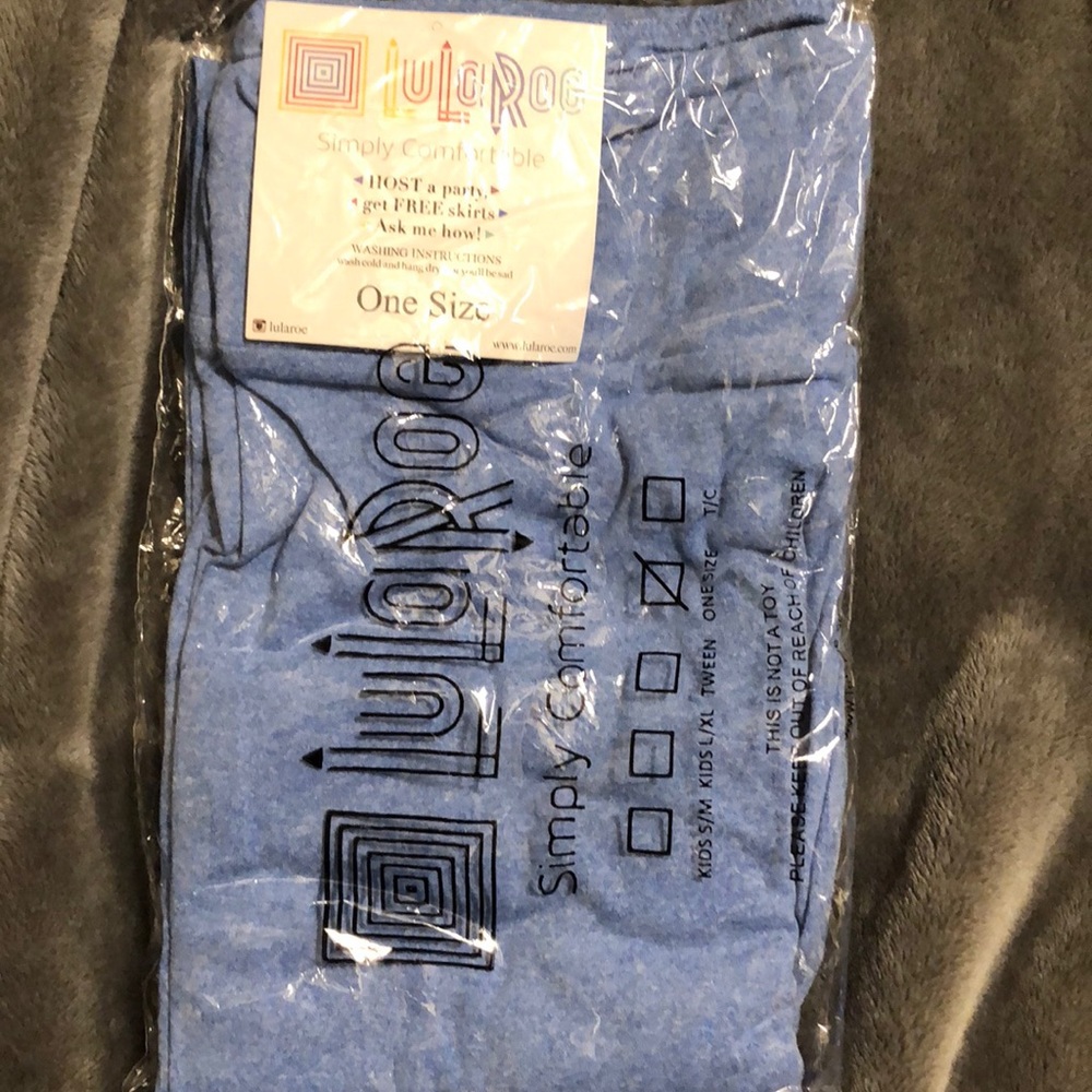 OS NWT Lularoe blue leggings