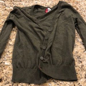 Olive green H&M cardigan