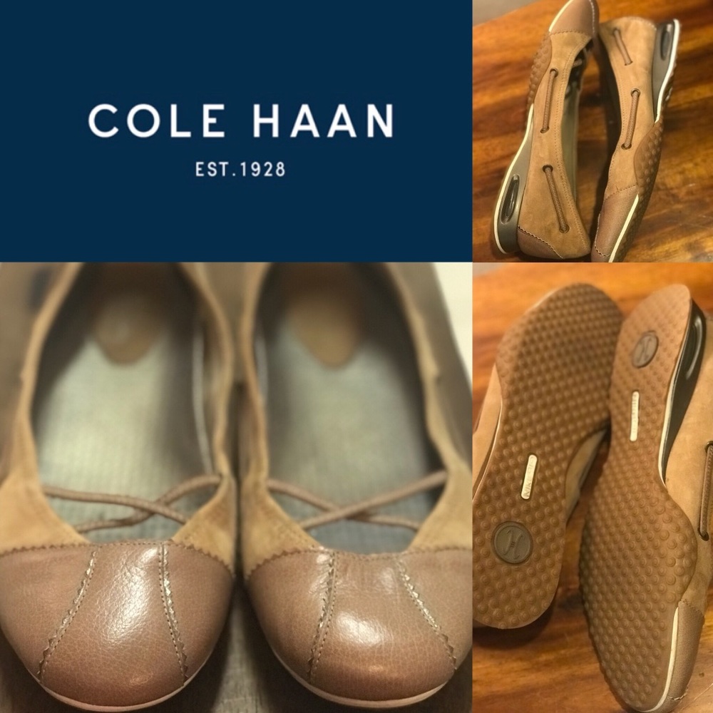 COLE HAAN flats w/ NIKE air cushioning technology