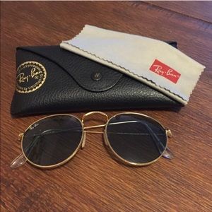 Rayban original gold round sunglasses