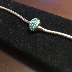 Crystal Blue Pandora Charm