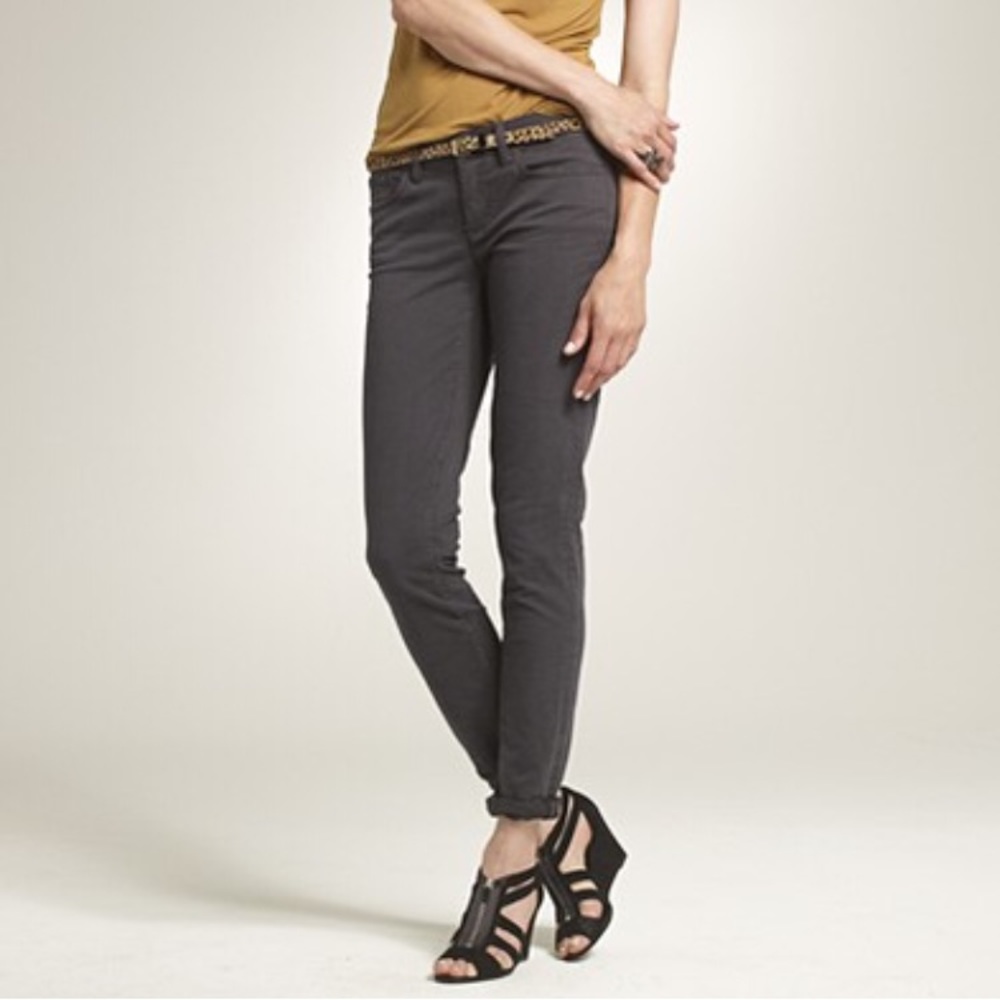 J. Crew 28 Dark Grey Toothpick Skinny Twill Pants