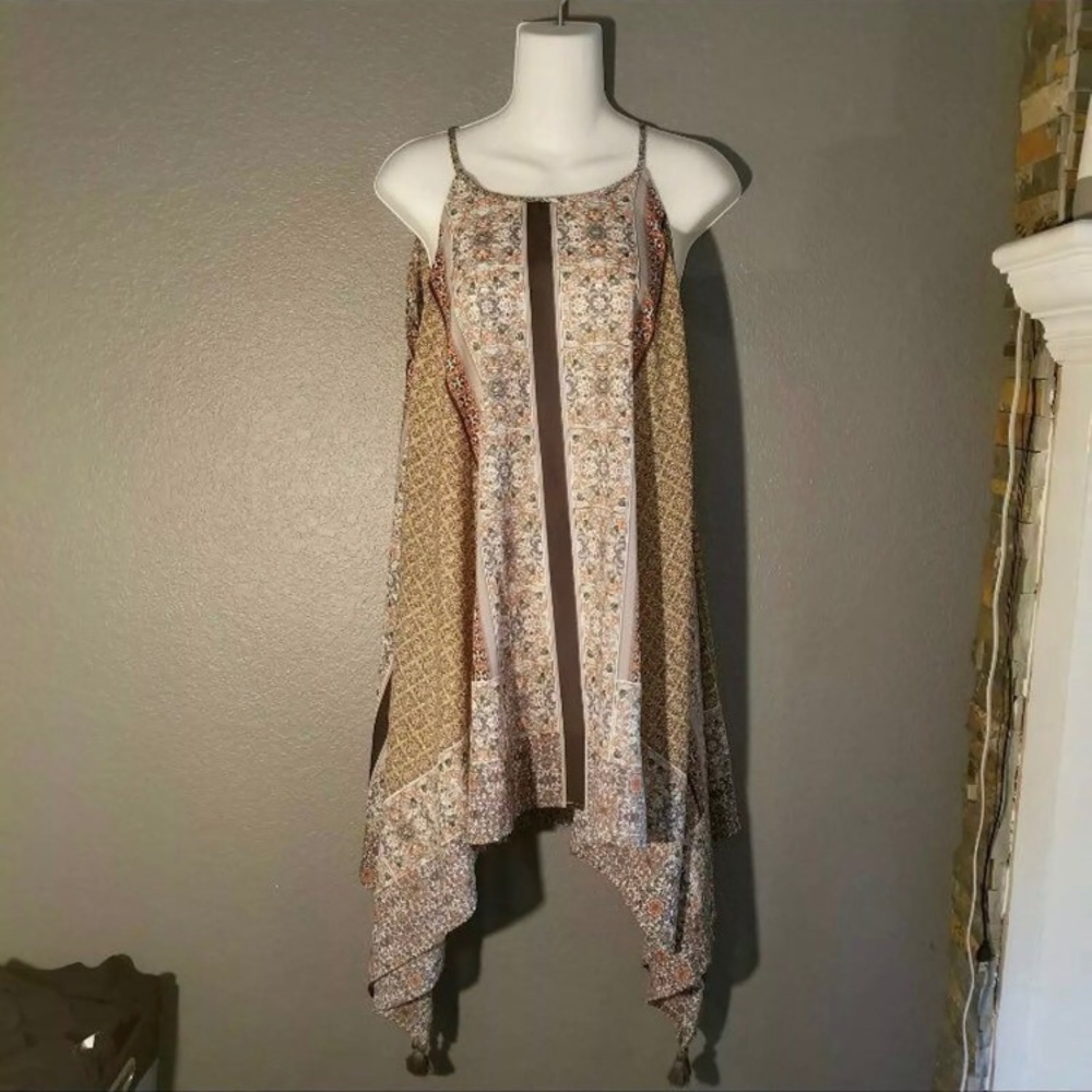 Asymmetric Tassel Tank