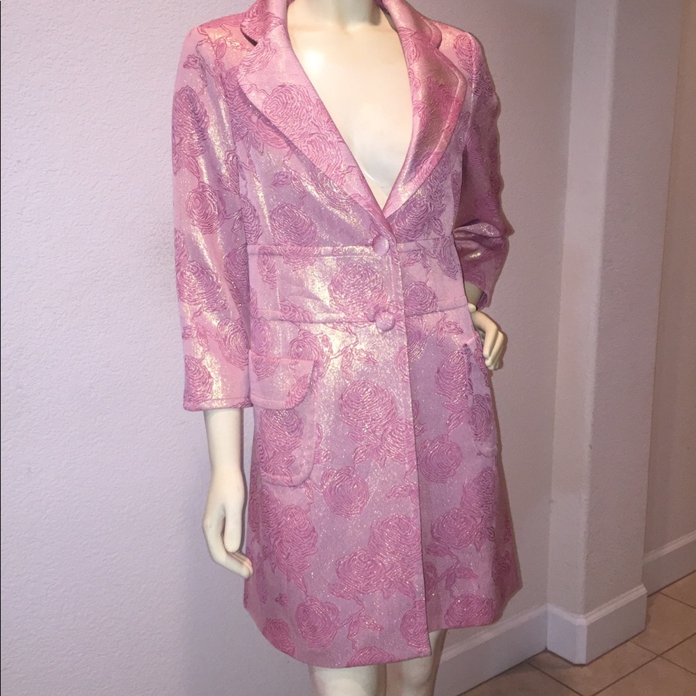 Banana Republic Brocade Topper Coat