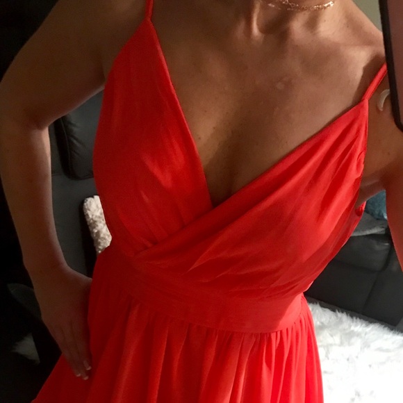 Beautiful Fun Orange Dress - Picture 5 of 8