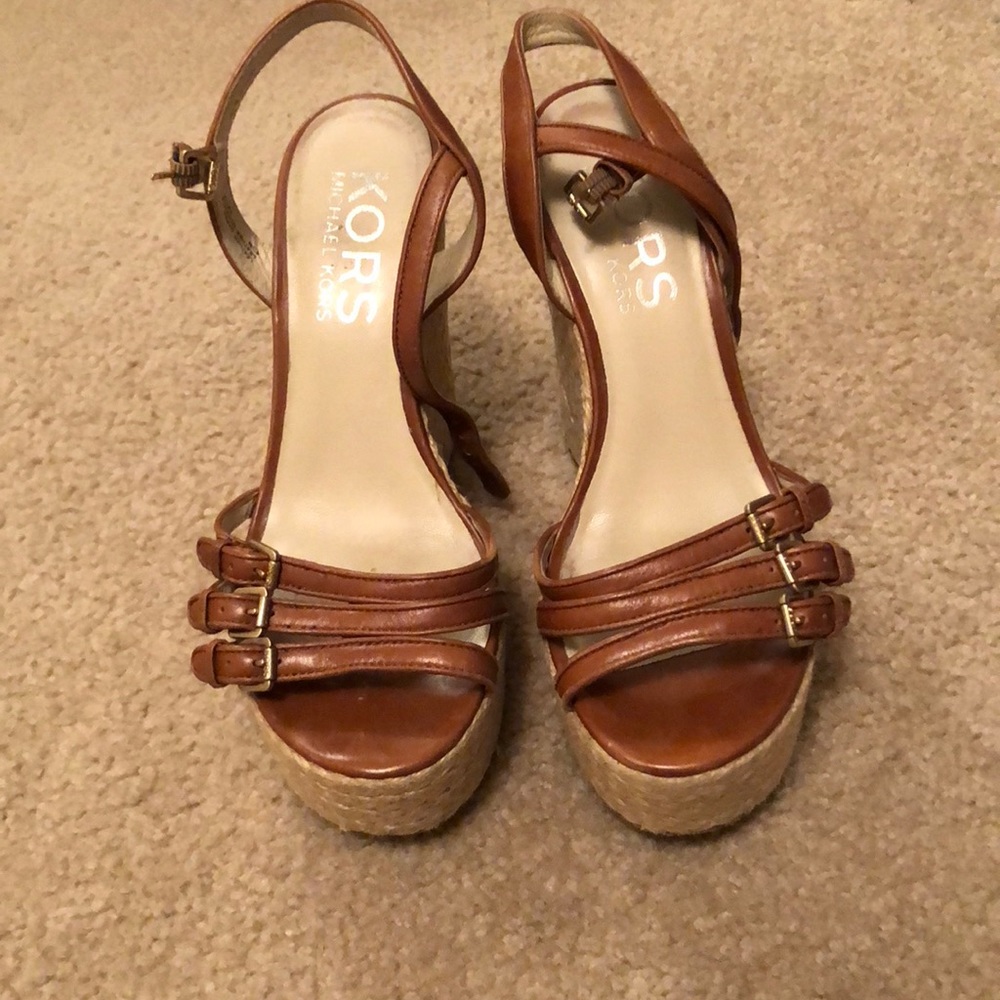 Michael Kors wedge platform sandals