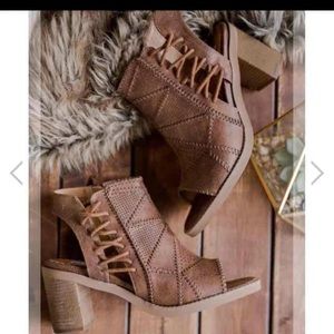 Shoes - Lace up heeled booties Shoes - Lace up heeled booties