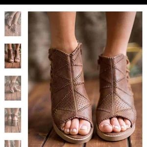 Shoes - Lace up heeled booties Shoes - Lace up heeled booties
