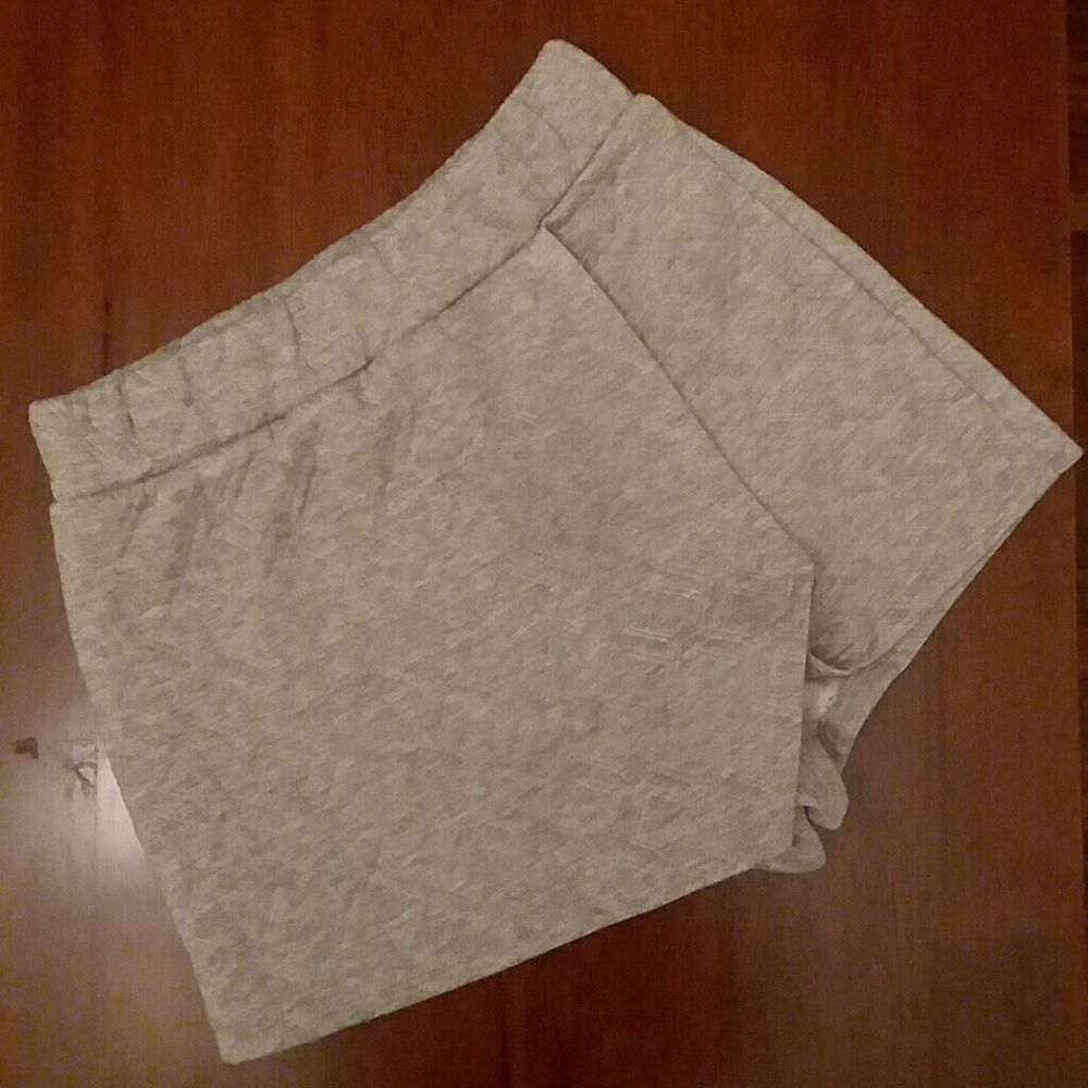 Grey Quilted Mini Skort