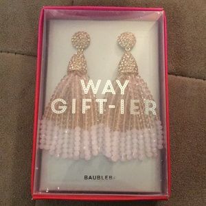 Earrings Gem Piñata Tassel Drops-Pink Ombré NWT