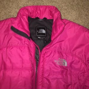 Pink North Face Coat
