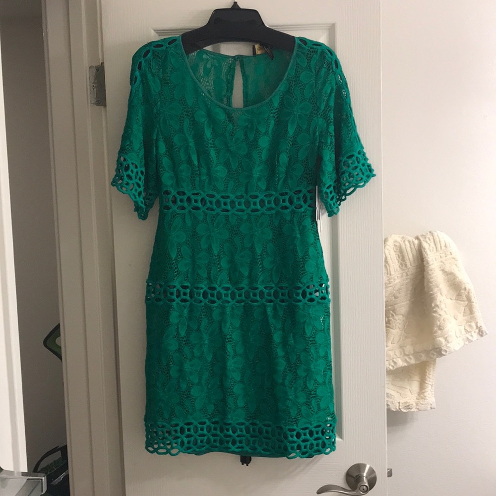 Comfy holiday green dress