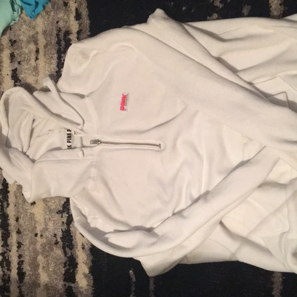 Pink half zip hoodie