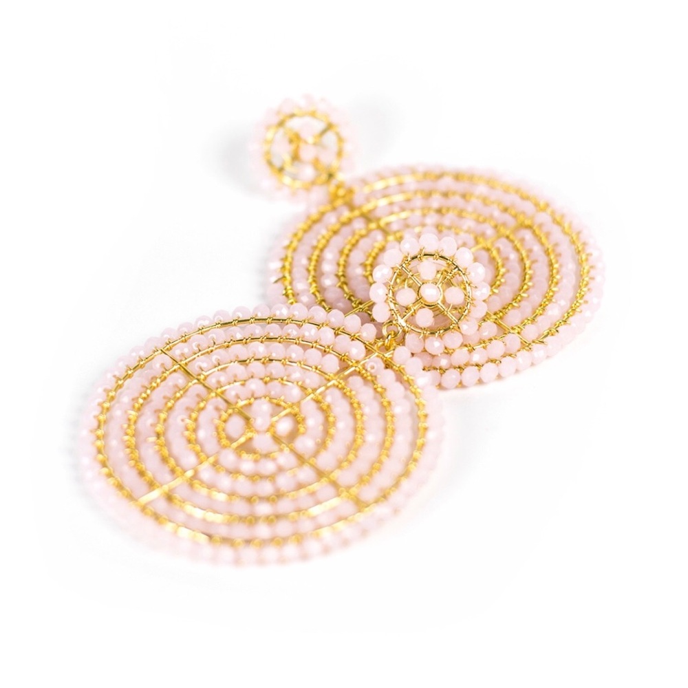 Lisi Lerch dusk earrings!  Cotton candy color!