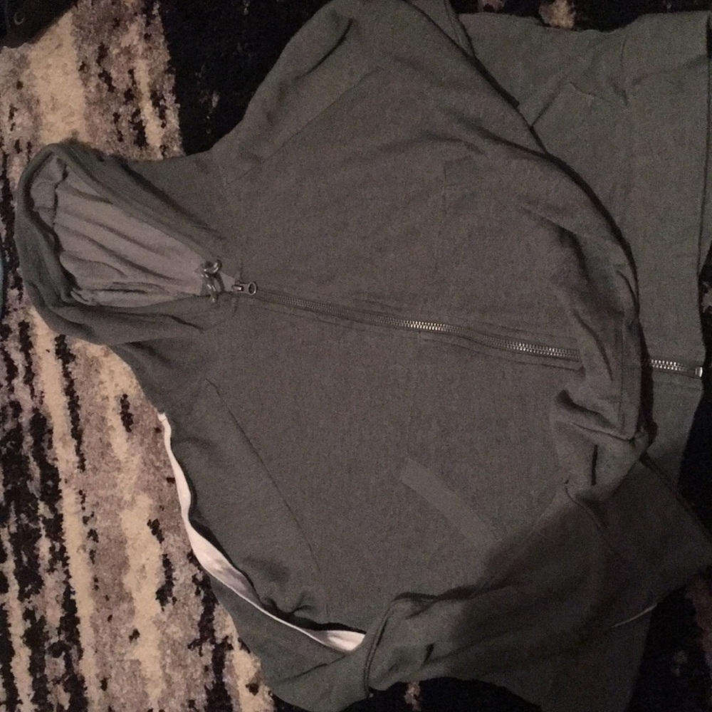 Crop zip up hoodie