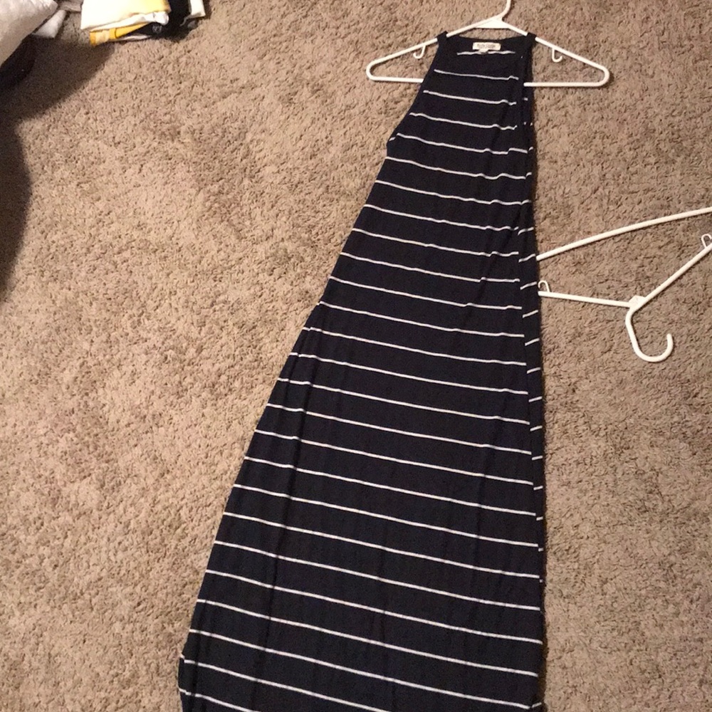 High neck maxi dress