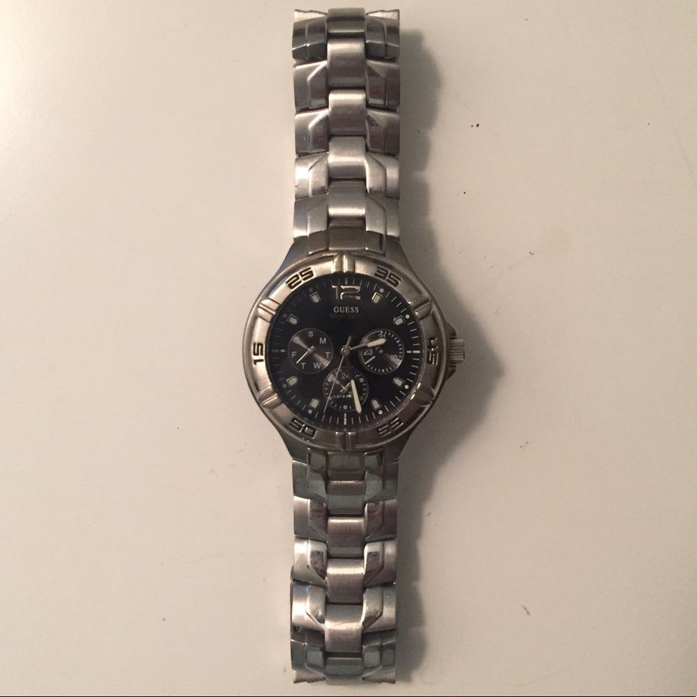 Men’s Guess Metal Link Watch