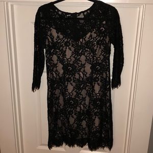 Black lace dress