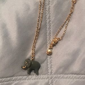 J crew elephant necklace