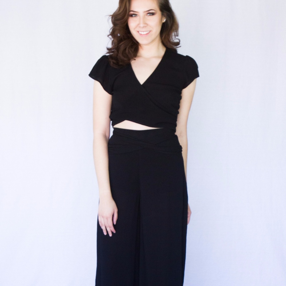 2-Piece Wrap Pant Set