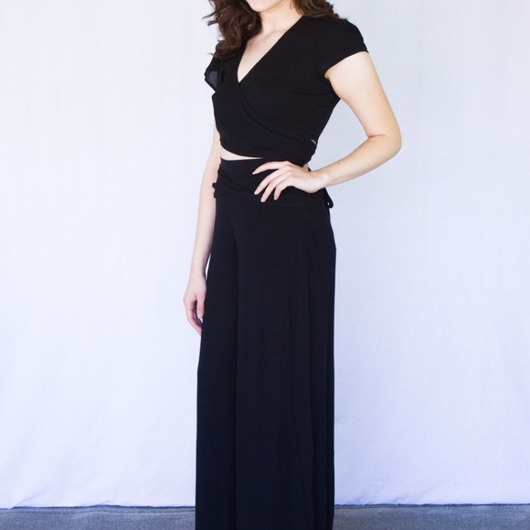 2-Piece Wrap Pant Set - Picture 2 of 4