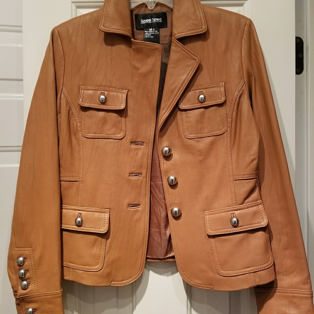 Brandon Thomas leather jacket- Small