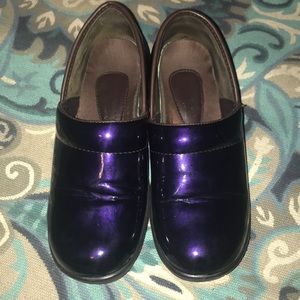 Purple nursing shoes