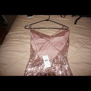 Fashion Nova Rose gold dress
