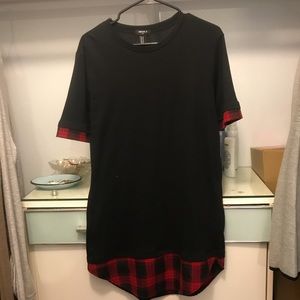 Oversized Black T-Shirt Dress