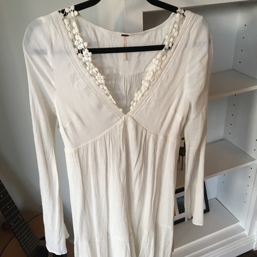 White Boho Free People Dress