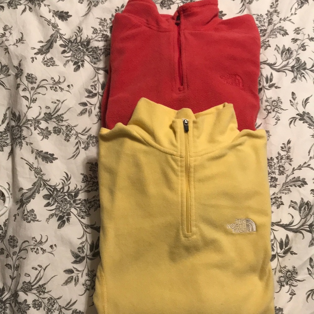 North Face lot of 2 quarter-zips