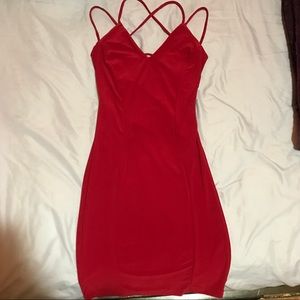 Sexy mini red dress!