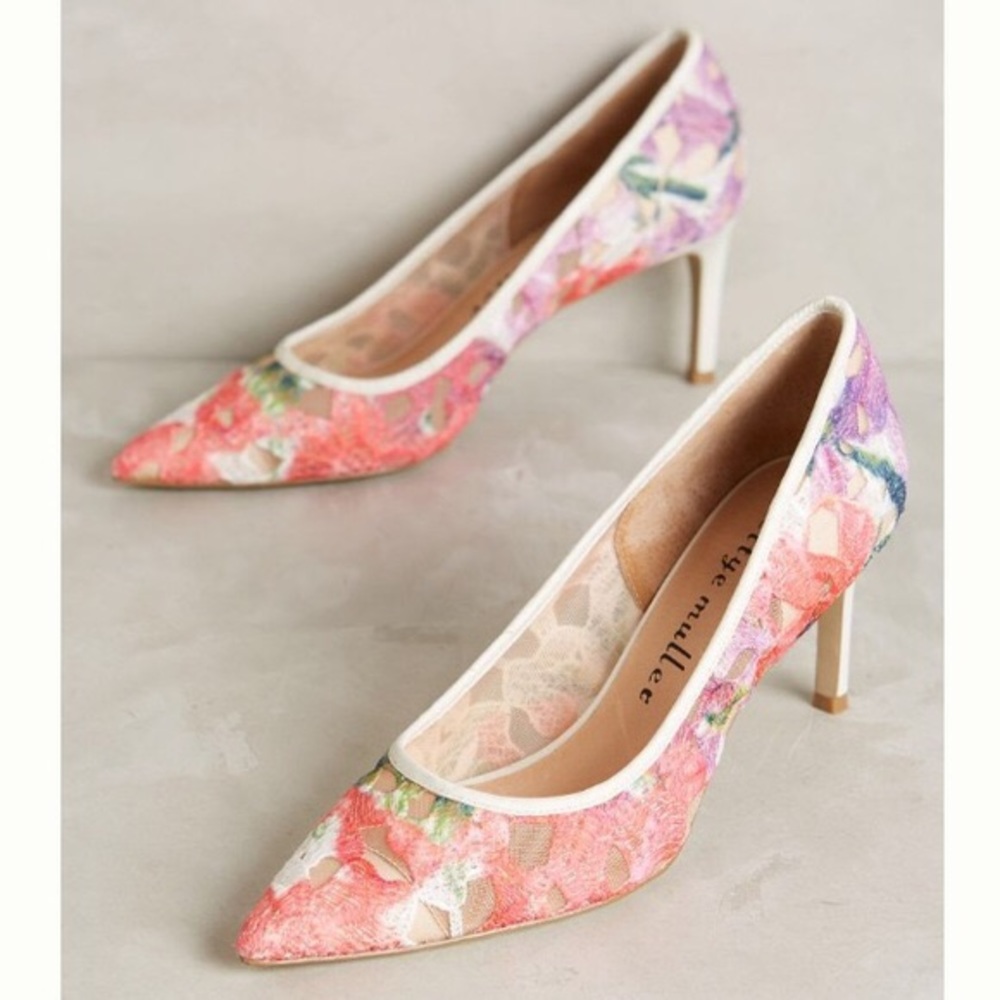Anthropologie Bettye Muller Astor Lace Pumps