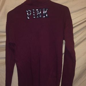 Victoria's Secret PINK long sleeve half zip shirt