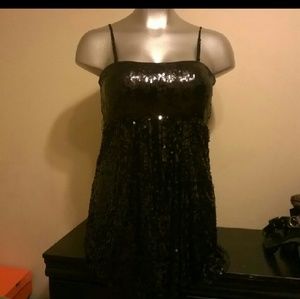 Cute baby doll sequin party dress