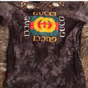 PreOwned Tye Die Gucci Embroidered Shirt