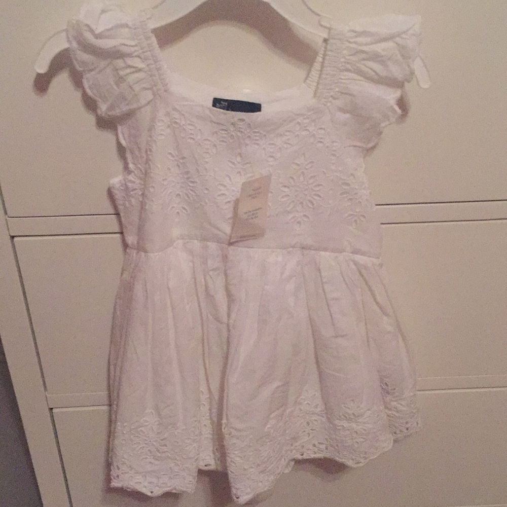 NWT 18-24m white eyelet GAP dress