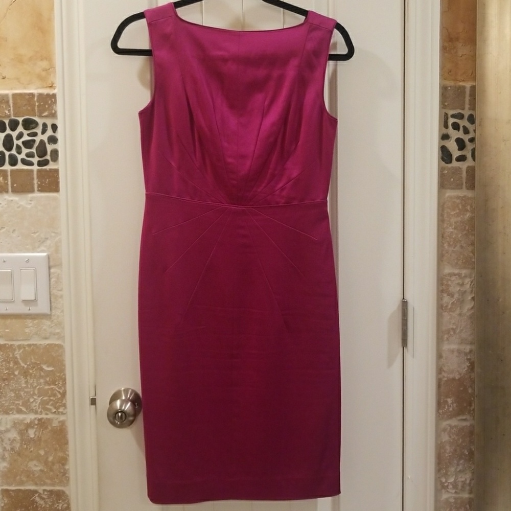 Sz 0 fuschia dress, Banana Republic. Gorgeous!