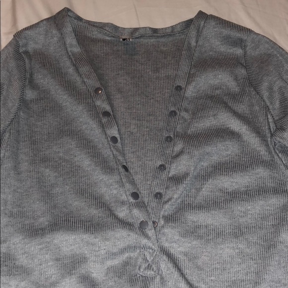 Ribbed long sleeve teddy / bodysuit - Picture 4 of 6