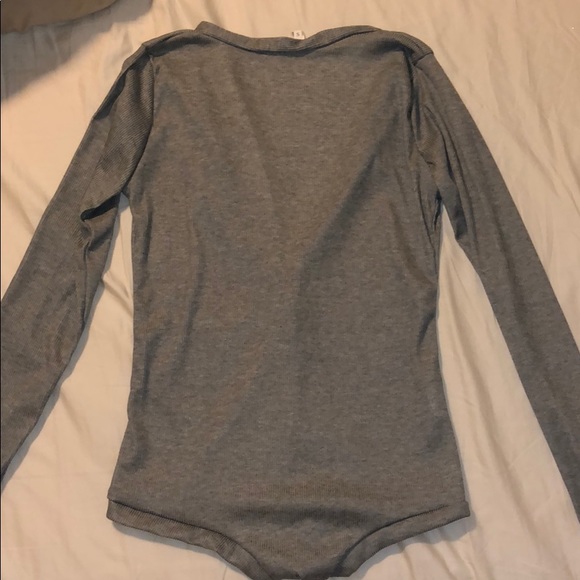 Ribbed long sleeve teddy / bodysuit - Picture 6 of 6