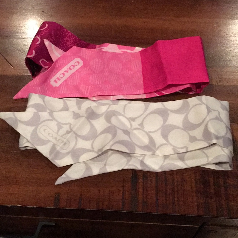 Pair of authentic Coach scarves