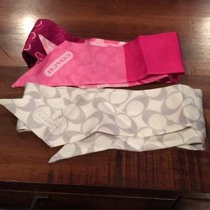Pair of authentic Coach scarves