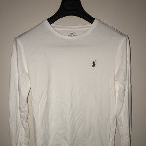 White Polo Ralph Lauren Long Sleeved Shirt