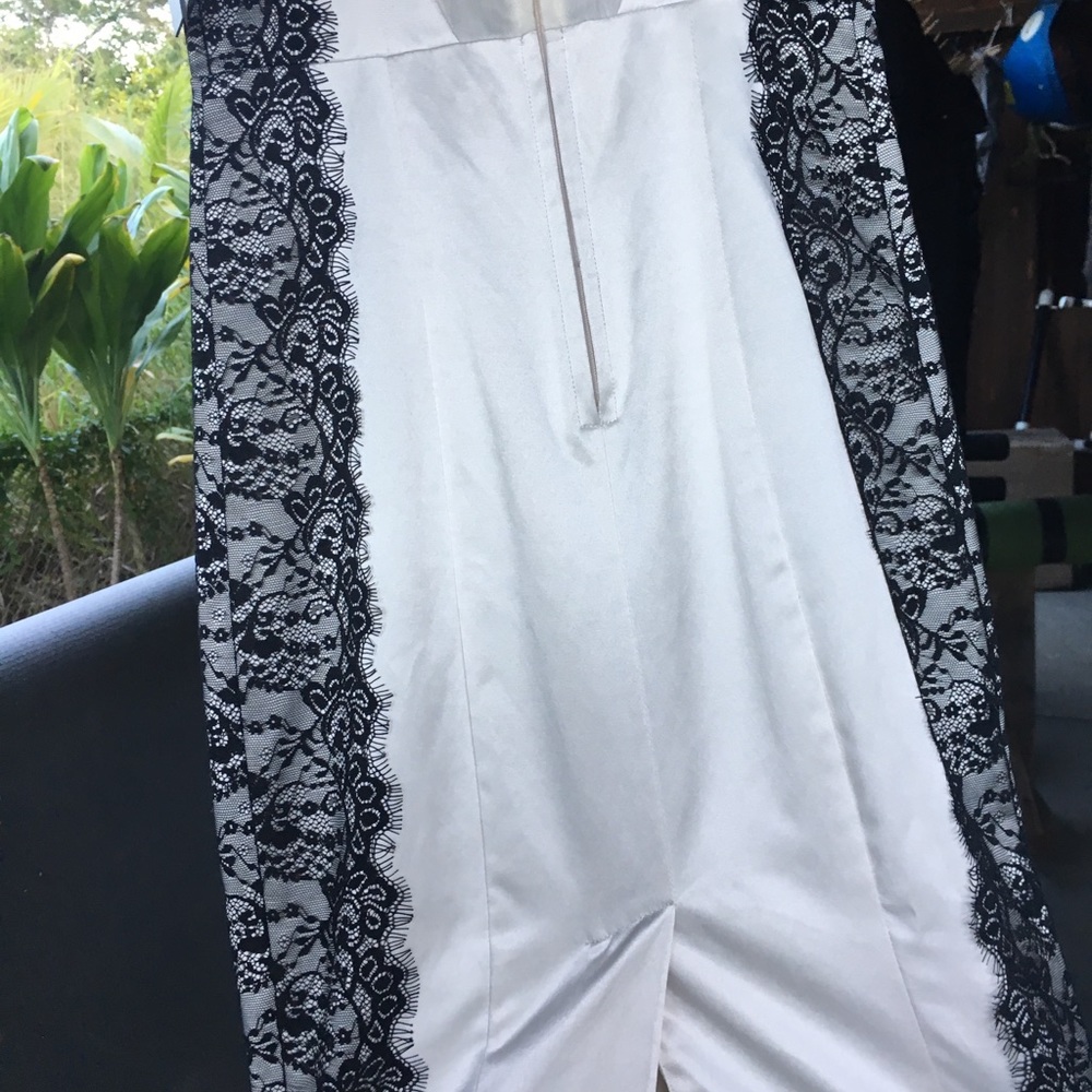 Brand new with tags guess satin with lace dress. - Picture 4 of 8